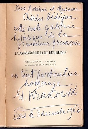 La Naissance de la IIIe République : Challemel-Lacour le Philosophe et l'Homme d'Etat