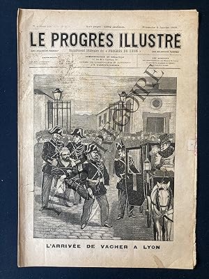LE PROGRES ILLUSTRE-N°3  -DIMANCHE 9 JANVIER 1898-VACHER