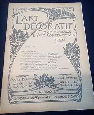 L'Art Décoratif - Revue Mensuelle d'Art Contemporain - N.34 - Juillet 1901 - 3e Année