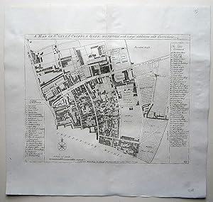 A Map of St. Giles Cripple Gate without with large additions and corrections.