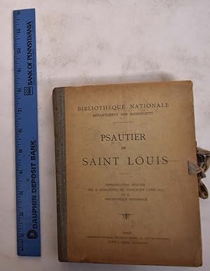 Psautier de Saint Louis. Reproduction Réduite des 92 Miniatures du Manuscrit Latin 10525 de la Bi...