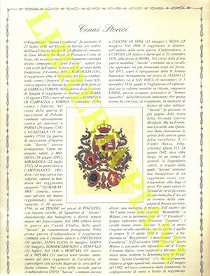 Savoia Cavalleria. Calendario del 1994.