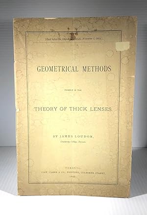 Geometrical Methods Chiefly in the Theory of Thick Lenses