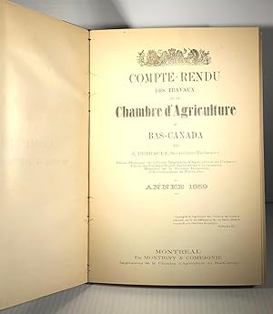 Compte-rendu des travaux de la Chambre d'agriculture du Bas-Canada. Année 1859