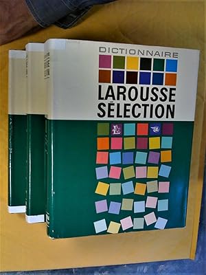 Dictionnaire encyclopédique Sélection, trois volumes en couleurs