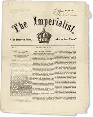 The Imperialist, Vol. 1, no. 1, April 10, 1869