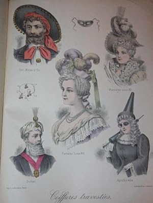 Album de Coiffures Travesties Premiere Serie. Modeles de la Coiffure Francaise Illustree 1889 - 1898