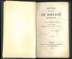 Oeuvres poétiques de Boileau despréaux, avec un noveau commentaire.