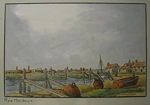 Rye Harbour - Original Pen and Watercolour Painting By James E Cooper