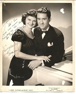 Tommy Tanner and Mary Alice-B&W-8x10-Signed-Publicity-Still
