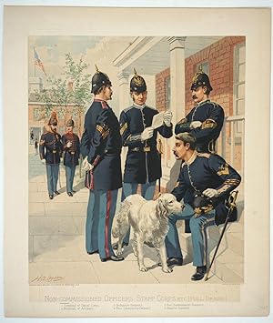 Non-Commissioned Officers, Staff Corps, etc [Full Dress]. Chromolithograph