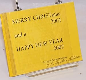 Merry CHRISTmas 2001 and a Happy New Year 2002 [signed]