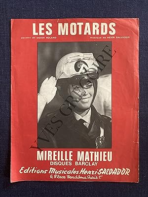 LES MOTARDS-MIREILLE MATHIEU-PARTITION MUSICALE