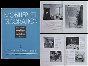 MOBILIER ET DECORATION N°2 1937 LEON MAURICE JALLOT, GEORGES SAUPIQUE, LELEU, PRINTZ