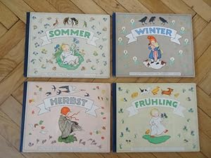 Frühling, Sommer, Herbst, Winter - 4 Bücher. Kind und Jahreseit.