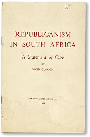Republicanism in South Africa: a Statement of a Case