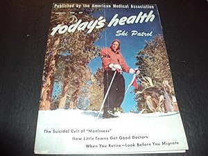 Today's Health Jan 1957 Ski Patrol, Suicide Cult of Manliness