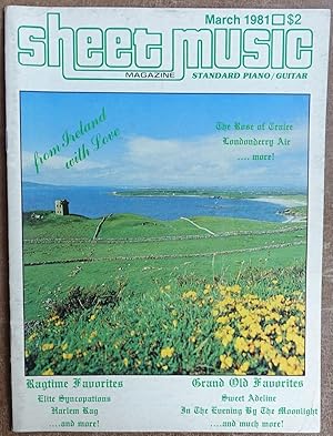 Sheet Music Magazine: March 1981 (Standard Piano / Guitar) Vol. 5 No. 3