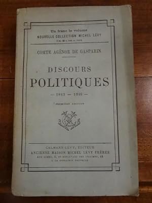 Discours Politiques, 1843-1846.