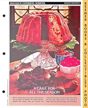 McCall's Cooking School Recipe Card: Holiday Delights 3 - Walnut-Raisin Cake : Replacement McCall...