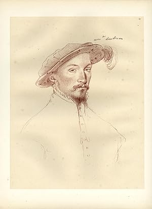 PAUL OF ANDOUINS-PORTRAIT-P.69 'Monsieur D'Andouun' Lord GOWER after CLOUET, 1875