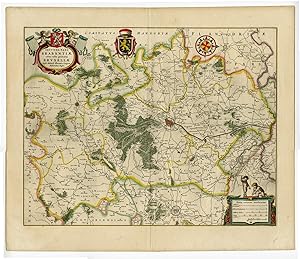 Secunda Pars Brabantiae cuiuc urbs primaria Bruxellae Willem BLAEU after , c. 1635