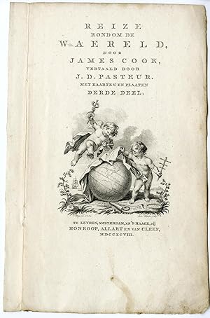 Title Page-vol.3-Cook's Voyages-Travel Reinier VINKELES after BUYS-COOK, 1795