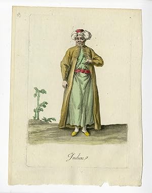 Antique Print-MAN-INDIA-COSTUME-Desrais-Grasset-Mixelle-1784
