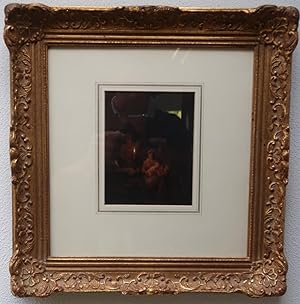19th. c. drawing-family by candlelight-Reinier Craeyvanger