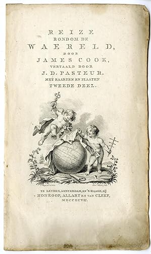 Title Page-vol.2-Cook's Voyages-Travel Reinier VINKELES after BUYS-COOK, 1795
