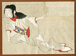 Antique Drawing-JAPANESE FIGURE-ANONYMOUS-18th.c.