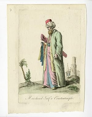 Antique Print-JEWISH MERCHANT-CONSTANTINOPLE-COSTUME-Grasset-Mixelle-1784