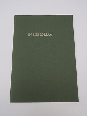 ERINGA, Dieuwke In Memoriam Gerardus Johannes Schröder 1986, 75 copies