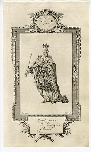 ENGLAND-KING GEORGE III-PORTRAIT After RUSSELL, 1780