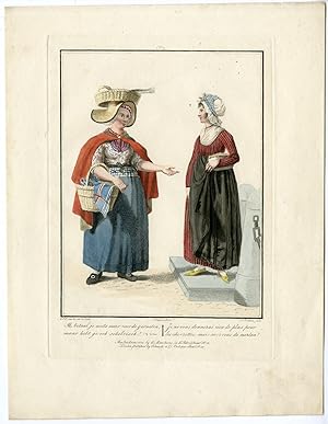 Antique Print-COSTUME-DUTCH-DEN HAAG-FISH SALESWOMAN-LOUIS PORTMAN after KUYPER-1808