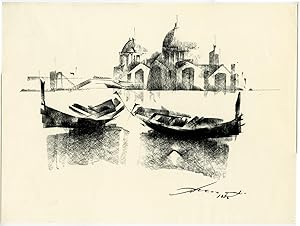 ANONYMOUS Untitled drawing of Santa Maria della Salute, Venice