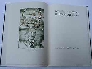 ANDRIAN, Leopold Gedichte Sub Signo Libelli, 1982
