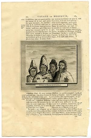GREENLAND-KALAALLIT NUNAAT-PEOPLE-WOMAN-DENMARK After OLEARIUS, 1719