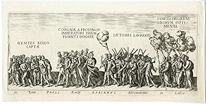 TRIUMPHAL PROCESSION-ROME-ROMAN SOLDIERS After DE ROSSI, c. 1650