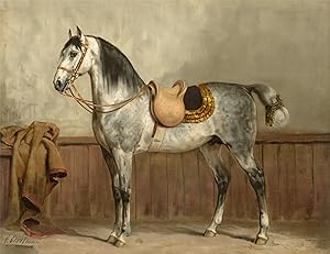 Horse-breeds-Lipizzan-Lippizaner After EERELMAN, c.1898