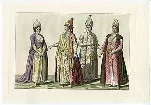 COSTUME-DRESS-WOMEN-OTTOMAN EMPIRE-P.59 Vittorio RAINERI after FERRARIO, 1827