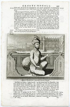 BAHADUR SHAH-MUGHAL EMPEROR-INDIA-SJAH BABOER After VALENTIJN-VOC, 1724