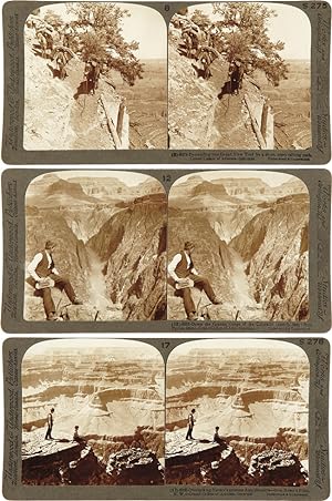 THE GRAND CAÑON OF ARIZONA THROUGH THE STEREOSCOPE. THE UNDERWOOD PATENT MAP SYSTEM COMBINED WITH...