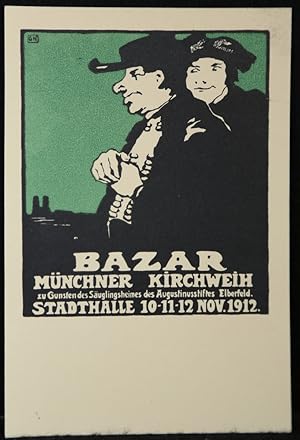 AK. Ansichtskarte Ereigniskarte: Bazar Münchner Kirchweih zu Gunsten des Säuglingsheimes des Augu...