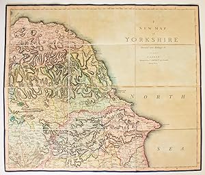 A New Map of Yorkshire Divided into Ridings (North-Eastern Section)