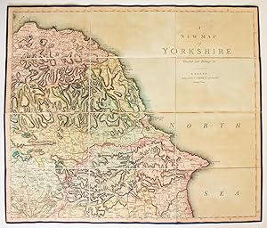 A New Map of Yorkshire Divided into Ridings (North-Eastern Section)