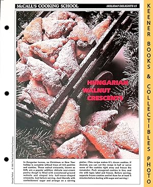 McCall's Cooking School Recipe Card: Holiday Delights 15 - Kifli : Replacement McCall's Recipage ...