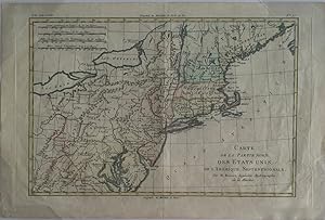 Carte de la Partie Nord, Des Etats Unis, de l'Amérique Septentrionale, Atlas de Toutes les partie...