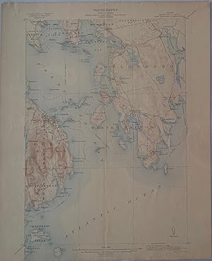 Maine (Hancock County), Bar Harbor Quadrangle, Topography, State of Maine, U.S. Geological Survey...