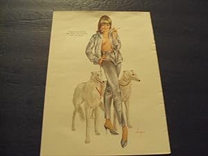 Vintage Vargas Girl Pin Up Art FromOctober 1966 Playboy Issue
